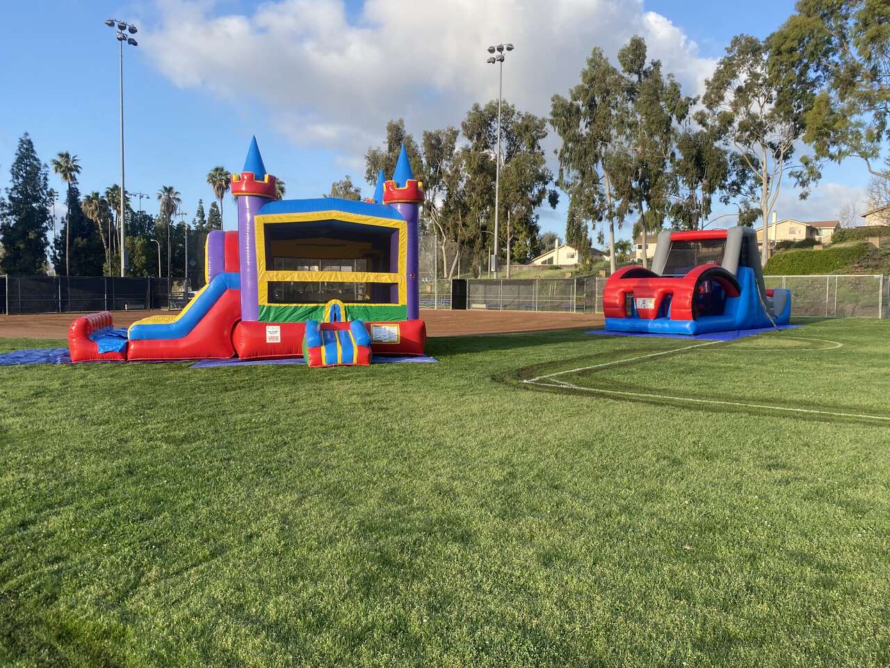 "PTA-approved bounce house rental at Long Beach elementary school"