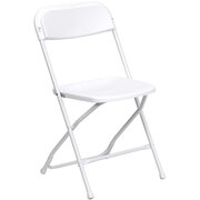 White Plastic Folding Chair 