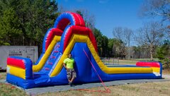 15 ft Rainbow Slide,  rent this Slide for the weekend at our one day price, we will deliver on Friday and pick up on Monday, BEST DEAL IN TOWN!       