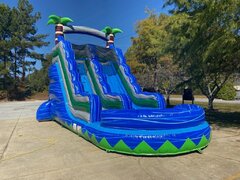 20 FT Blue Lagoon Water Slide, rent this Slide for the weekend at our one day price, we will deliver on Friday and pick up on Monday, BEST DEAL IN TOWN!