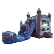 XLarge Purple Double Lane Combo / Water Slide, rent this Slide for the weekend at our one day price, we will deliver on Friday and pick up on Monday, BEST DEAL IN TOWN!