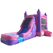 XLarge Pink Castle / with water, rent this combo for the weekend at our one day price, delivered on Friday, picked up Monday, BEST DEAL IN TOWN!!!