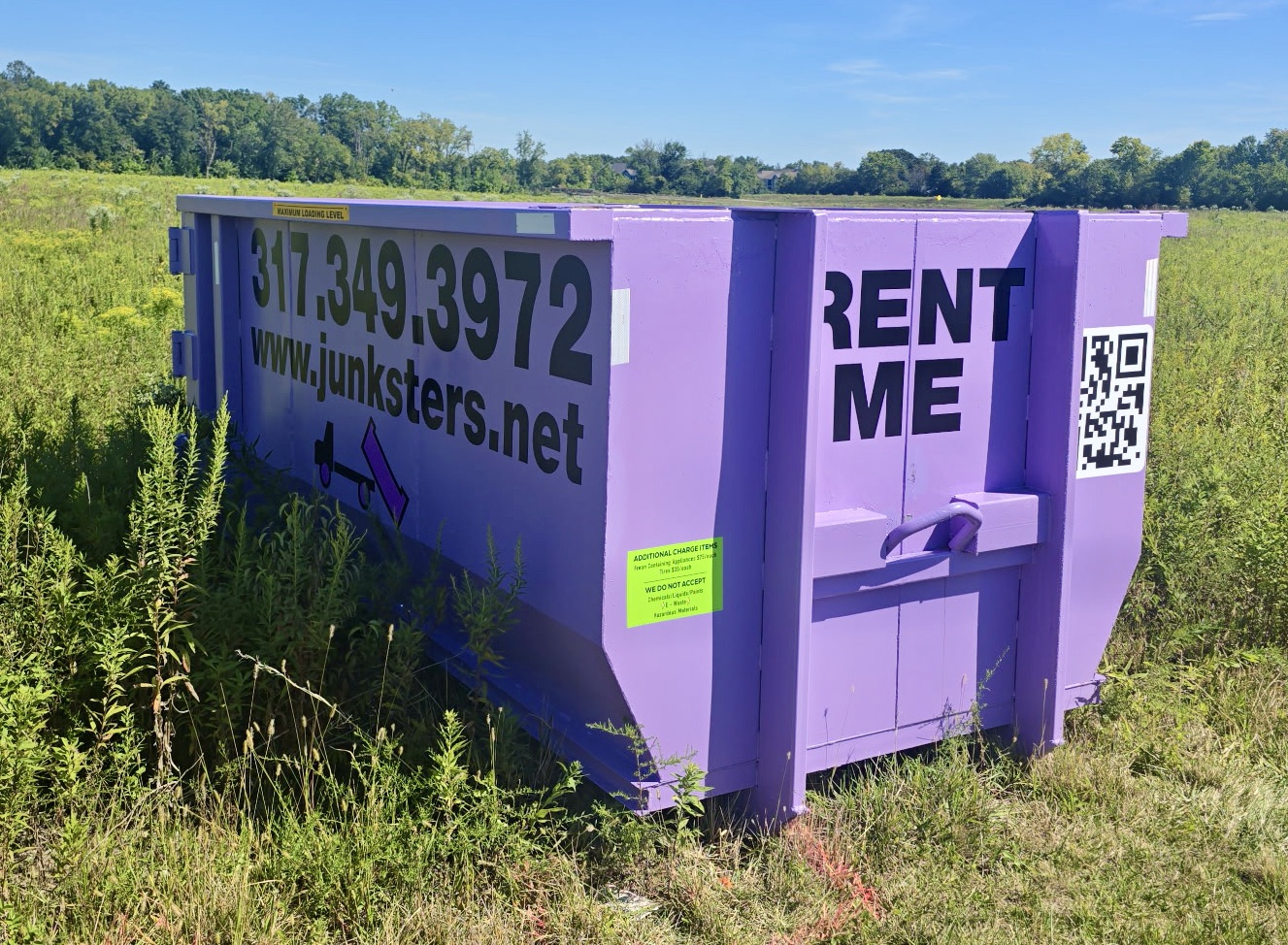 industrial dumpster rental at junksters