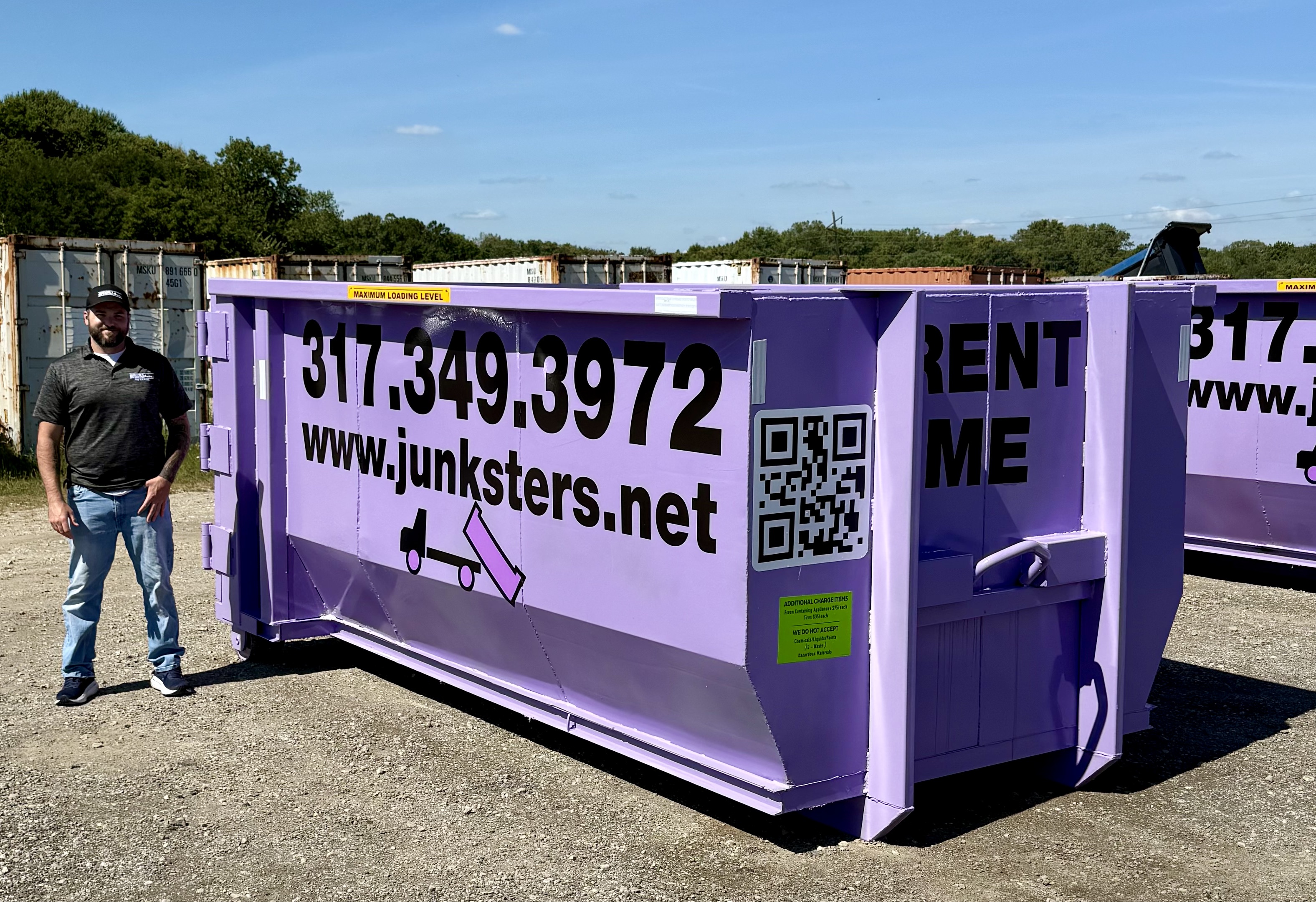 Dumpster from Junksters Mini Dumpsters