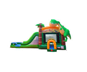 MEGA Dinosaur Bounce House and Slide