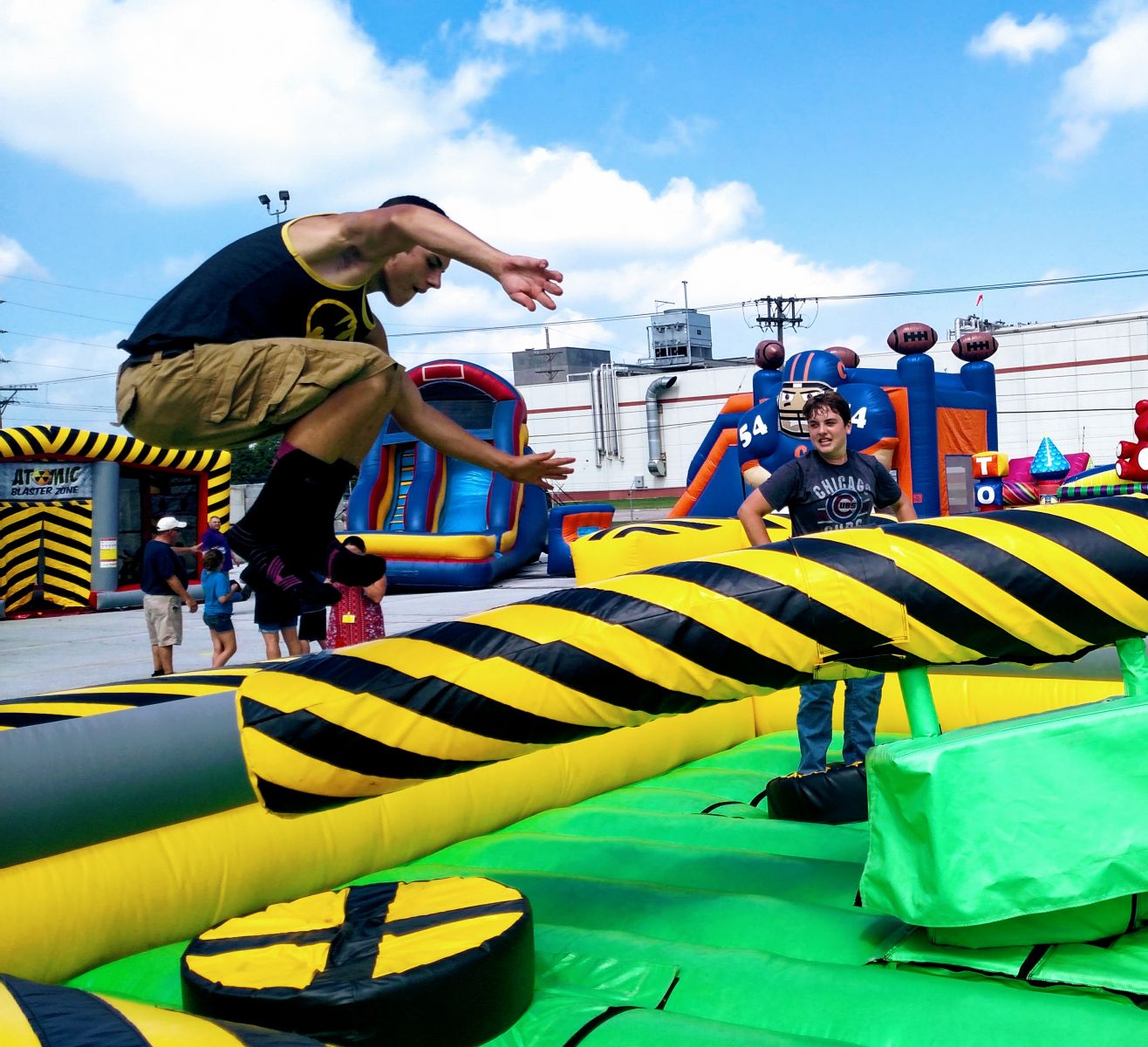 Toxic Meltdown, Mechanical, Inflatable, Interactive Game, Jousting Arm, Event Rentals, Bounce Houses, Serving Northwest Indiana, Chicago,  Indianapolis and the surrounding suburbs