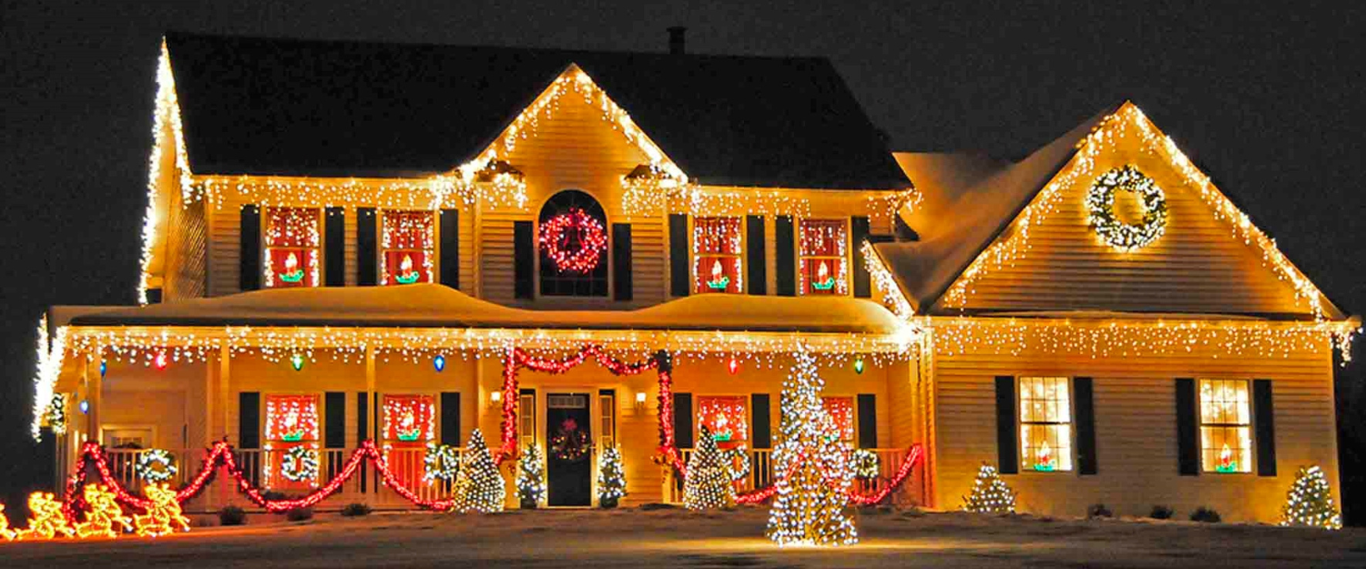 christmas light installation in Cleveland
