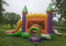 party time bounce house with slide rental