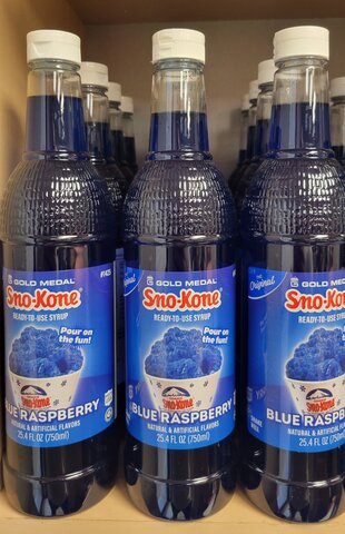 Blue Raspberry Sno-cone syrup