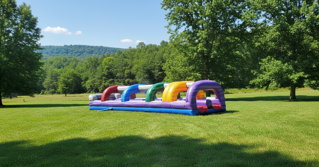 Dual Lane Marble Slip'N'Slide