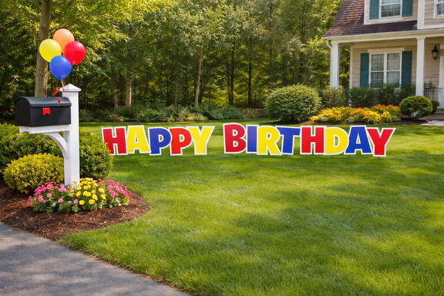 HAPPY BIRTHDAY Yard card greeting