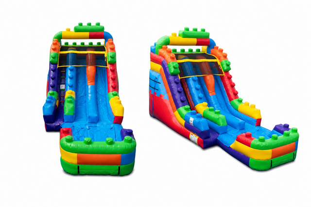 Block Buster Falls Dual Lane Waterslide
