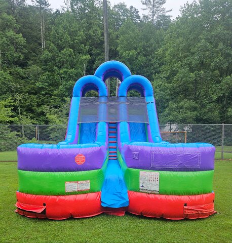 18ft Dual Retro Waterslide