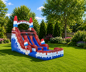 Bomb Pop Dual Lane Waterslide