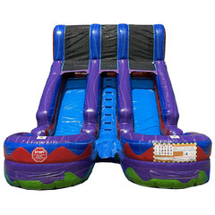 16ft Dual Purple Paradise Slide DRY