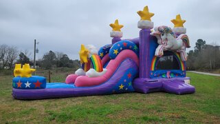 Unicorn Waterslide Combo