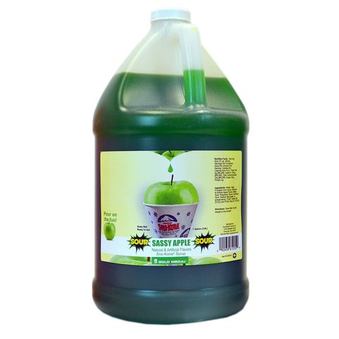 Sour Apple Sno-cone syrup 1 gallon