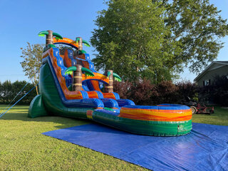 19 ft Safari Water Slide with pool