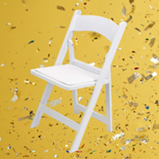 White Padded Chair Rentals