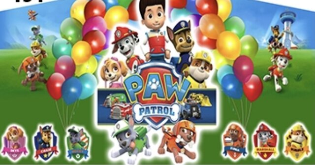 Velcro Bounce House Banner: Paw Patrol