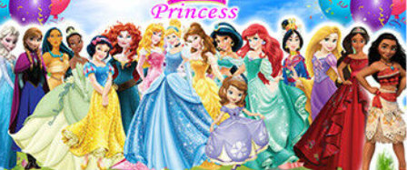 Velcro Bounce House Banner: Disney Princesses