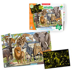 Puzzle Doubles! Glow in the Dark Wildlife