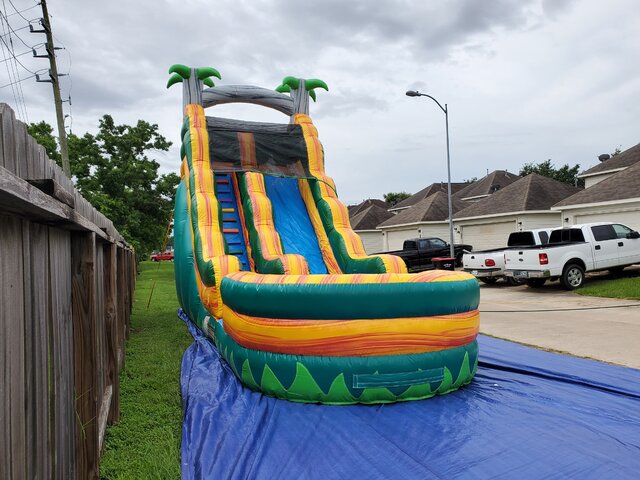 Tropical Single Lane Water Slide