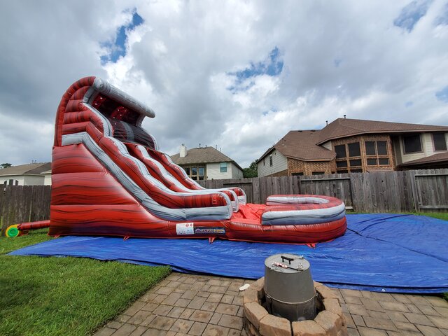 Red Water Slide