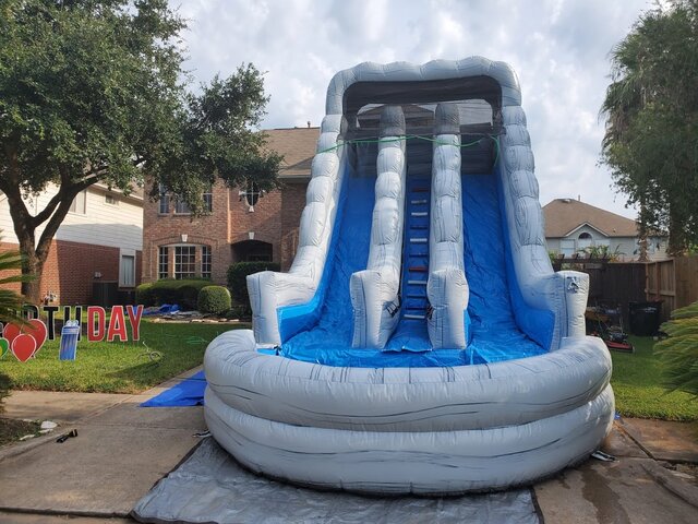 Double Mega Slide 22 ft High