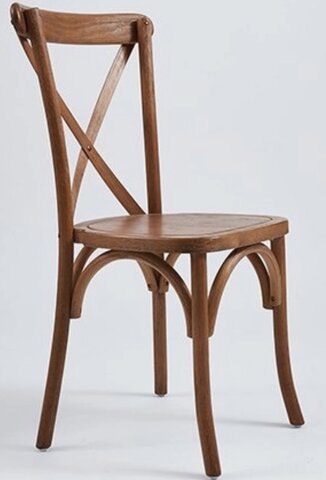Wooden Cross Back Chairs