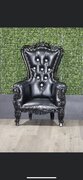 Kids Throne Chair (all black)