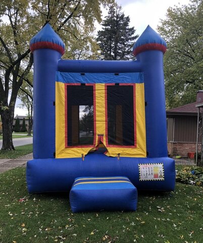 Blue Bounce House