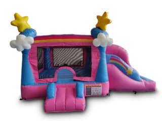Mini Enchanted Bounce House Slide ( toddlers)