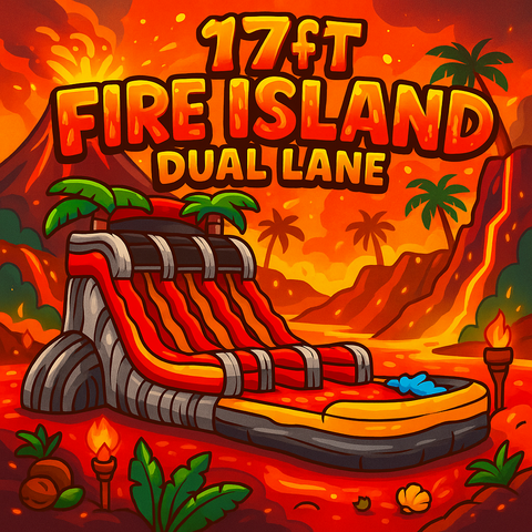 17ft Fire Island Dual Lane Water Slide – Hudson, FL