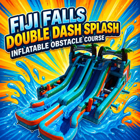 17ft Fiji Falls Double Splash Obstacle Course
