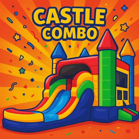 Castle Combo Bounce and Slide – Kay Bears Party Rentals