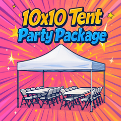 10x10 Tent Tables and Chairs Package