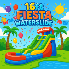 16ft Fiesta Single Lane Waterslide