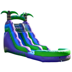 16ft Tropical Single Lane Waterslide