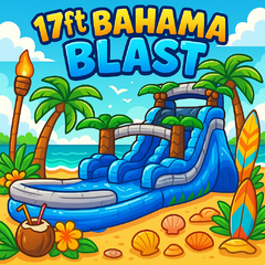 17ft Bahama Blast Single Lane Waterslide
