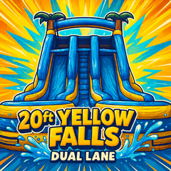 20ft Yellow Falls Dual Lane Dual Pool