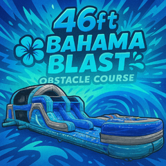 46ft Bahama Blast Hybrid Obstacle Course (Wet/Dry)