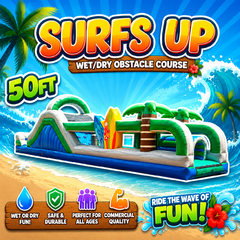 50ft Surfs Up Obstacle Course wet/dry