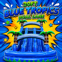 20ft Blue Tropics Dual Lane