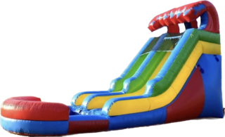 16ft Fiesta Single Lane Waterslide