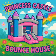 Princess Castle Bounce House Rental 