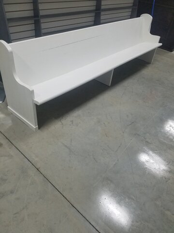 White Church Pews