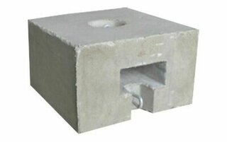 350 LB Block & Roll Cement Block