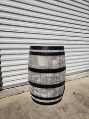 White Rustic Wine Barrel