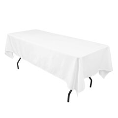60X102 White Rectangle Tablecloths